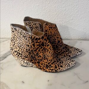 Matisse Animal Print Ankle Booties